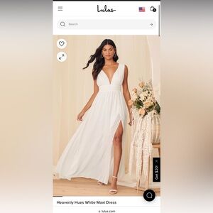 Lulus white heavenly dress